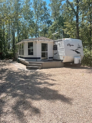 Lilac Resort Seasonal Campsite w/ 2BD Trailer   shed Image# 1