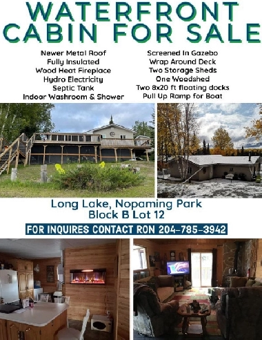 Waterfront cabin for sale in Long Lake, Nopiming Park Image# 1