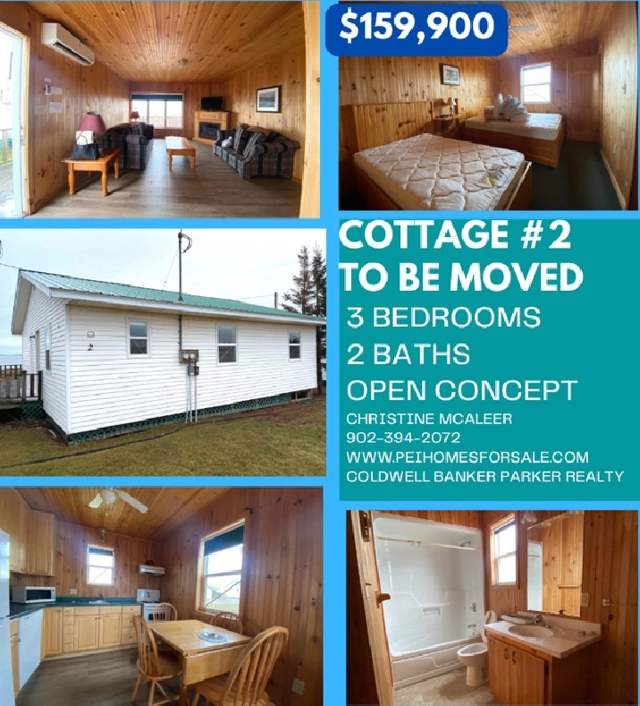 Gorgeous Cottages To Be Moved, 3 Beds, 2 Baths. in Charlottetown,PE - Houses for Sale