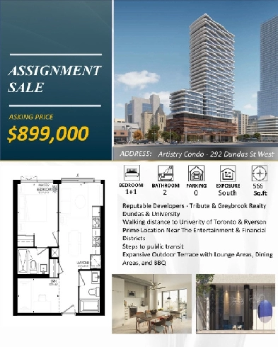 Artistry Condo Assignment (Downtown Toronto) Image# 1