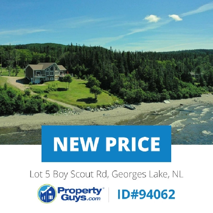 Magnificent views of Georges Lake! in Corner Brook,NL - Houses for Sale