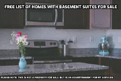 FREE LIST OF HOMES WITH BASEMENT SUITES Image# 1