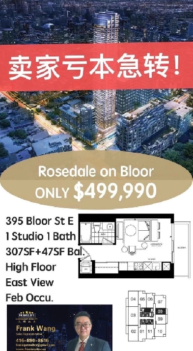 Assignment Sale- Rosedale On Bloor Condo Image# 1
