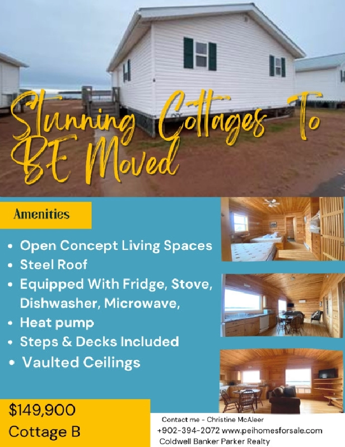 Gorgeous Cottages To Be Moved. in Charlottetown,PE - Houses for Sale