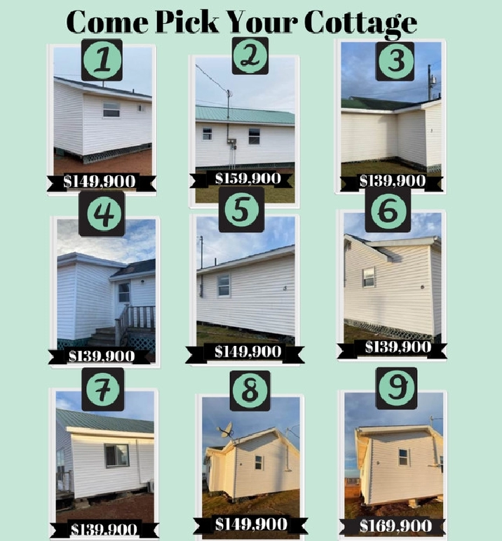 Gorgeous Cottages To Be Moved! in Charlottetown,PE - Houses for Sale