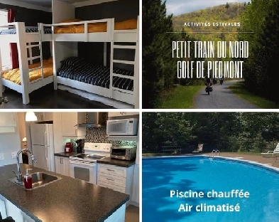 Condo 4 1/2 Tout meublé à Piedmont (Mont Olympia) Image# 1