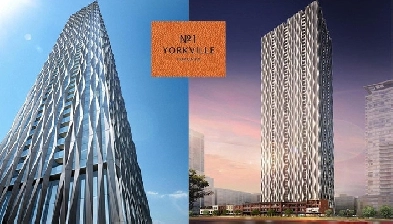 . Luxury 2 Bedroom 2 Bathroom Corner Unit in Prime Toronto Location - 1 Yorkville!!