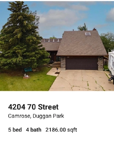 1.5 Storey Home in Duggan Park Camrose