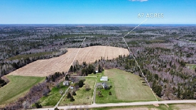 Water View Farmhouse on 67 Acres (farmland   woodland) with larg Image# 1