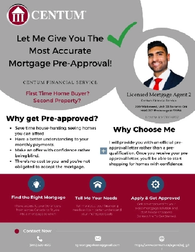 Get Your Most Accurate Mortgage Pre-Approval - Centum Financial Image# 1