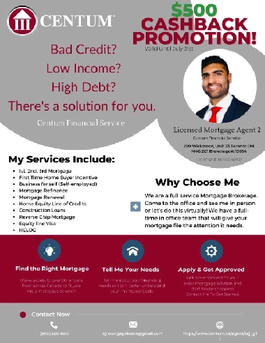 Bad Credit? Low Income? High Debt? $500 Cash Back Promo! Image# 1