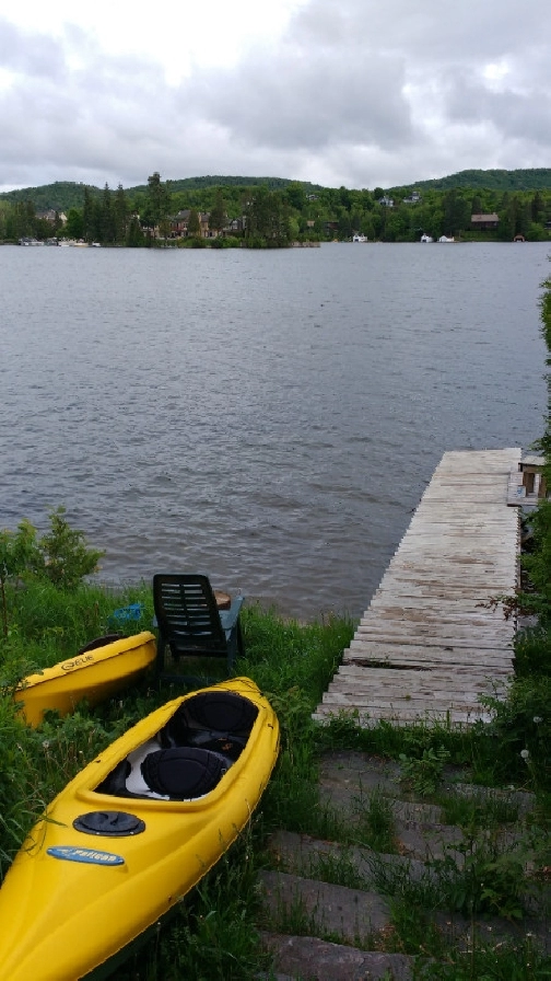 Grand 5 1/2 au bord du lac Des Sables à SteAgathe des Monts in