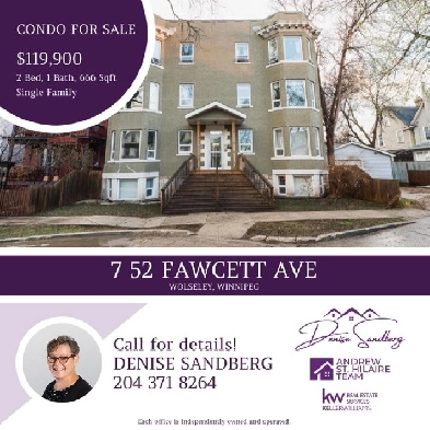 Condo For Sale in Wolseley, Winnipeg (202325830) Image# 1