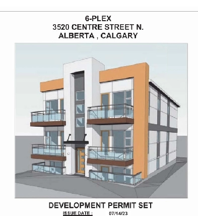 6 Plex Site ,ApprovedDP For 6 units,Highland Park N.Calgary Image# 1