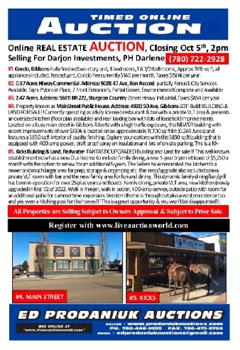 Real Estate Auction October 5th Image# 1