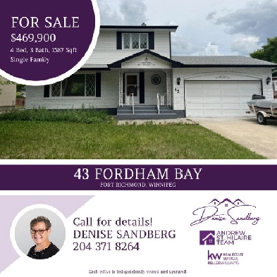 House For Sale in Fort Richmond, Winnipeg (202327464) Image# 1