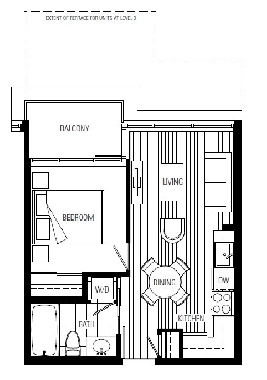 One bedroom with large balcony - Pet Friendly - Available Nov 1 Image# 1