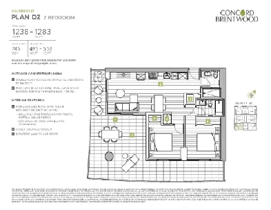 Concord Brentwood Hillside East 19/F 2-Bed 2-Bath Assignment Image# 1