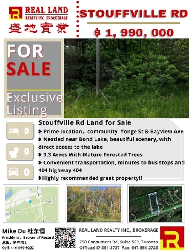 Richmond Hill Exclusive Land Listing - Rare Opportunity! Image# 2