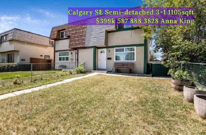 SE Duplex no condo fee 3 bedrooms in Calgary,AB - Houses for Sale