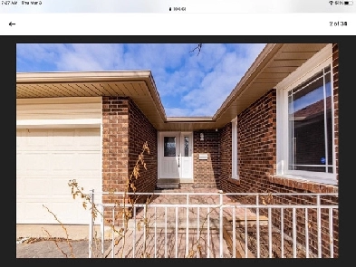 Two bedroom legal basement apartment for rent in Brampton