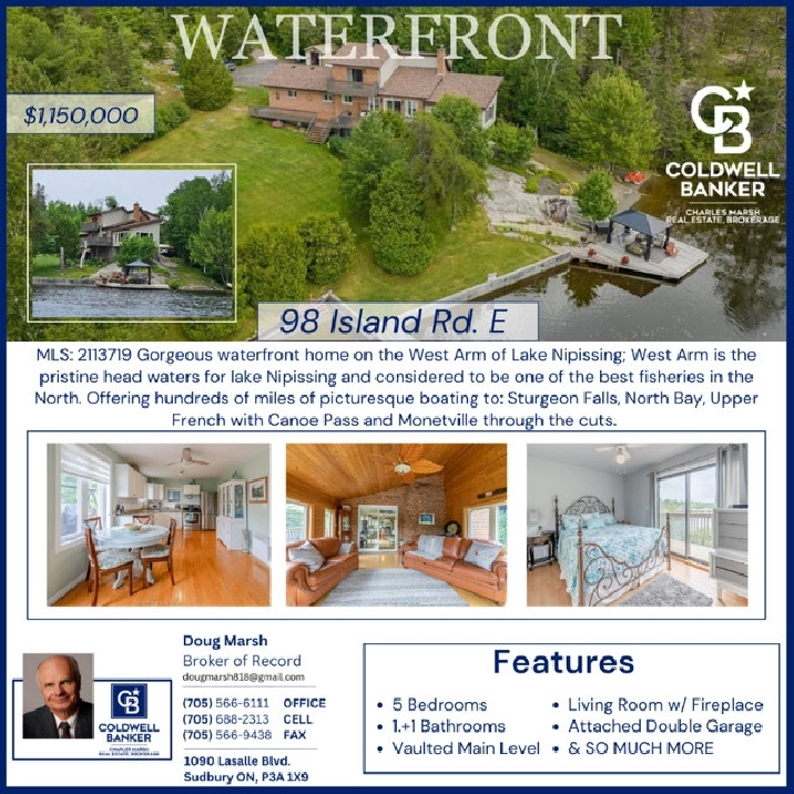 Waterfront Home For Sale-98 Island Rd. E in City of Toronto,ON - Houses for Sale
