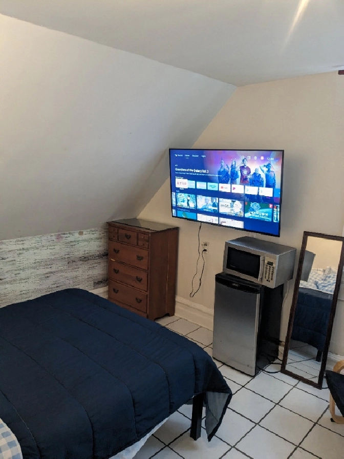 Large furnished suite - Steps from Elgin & Canal - 55' LED 4K t in Ottawa,ON - Room Rentals & Roommates