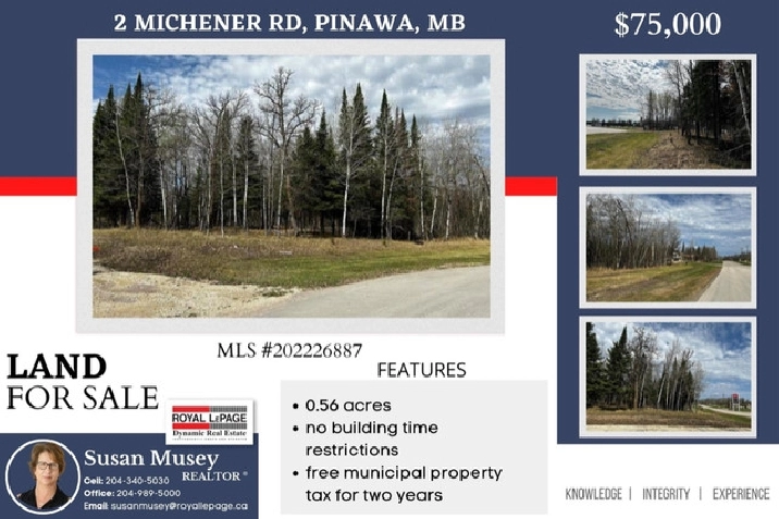 COMMERCIAL OPPORTUNITY! LAND FOR SALE IN PINAWA! in Winnipeg,MB - Land for Sale