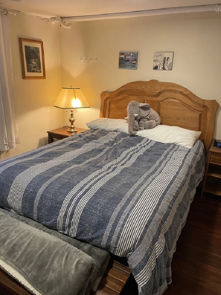 Bedroom with private bathroom and entrance in City of Montréal,QC - Short Term Rentals