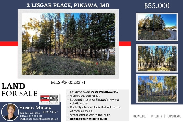 LAND FOR SALE IN PINAWA! BUILD YOUR DREAM HOME! in Winnipeg,MB - Land for Sale