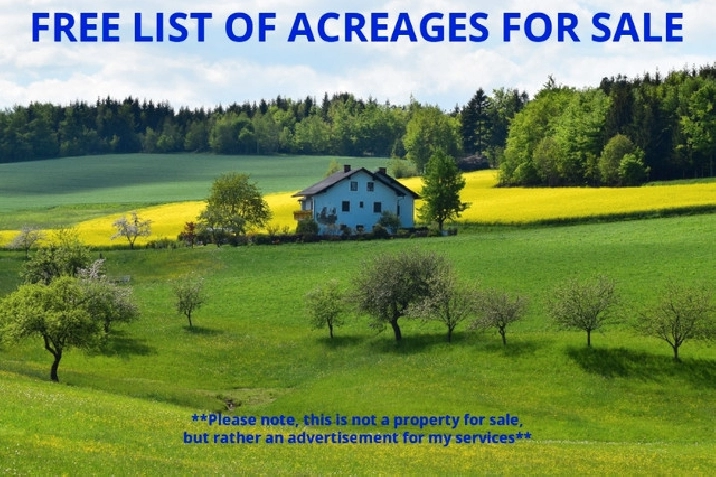 Free List Of Acreages For Sale in Edmonton,AB - Houses for Sale