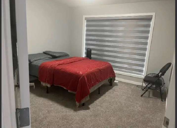 Spacious furnished Room for rent - Vegetarian preferred in Calgary,AB - Room Rentals & Roommates