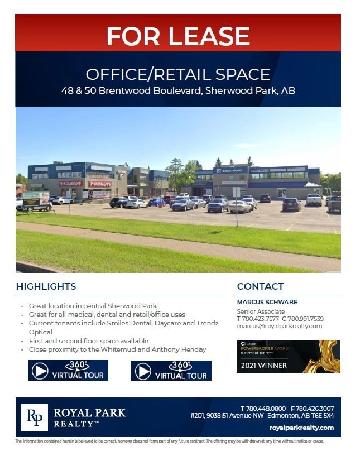 OFFICE/RETAIL SPACE FOR LEASE in Edmonton,AB Commercial & Office