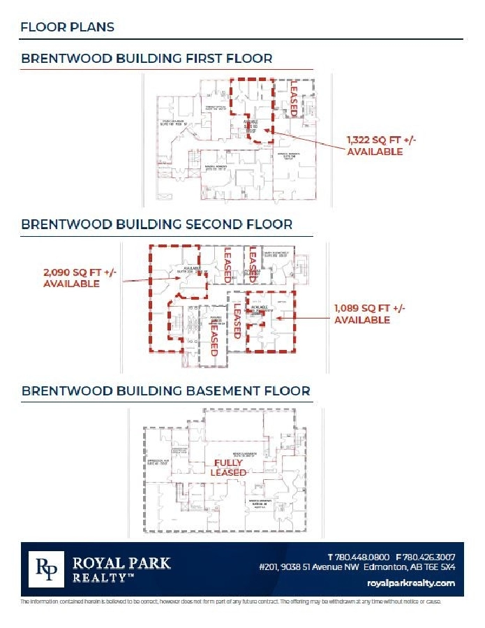 OFFICE/RETAIL SPACE FOR LEASE in Edmonton,AB Commercial & Office