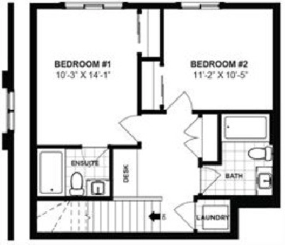 New Build 2 Bed 2.5 Bath Townhouse in NE Calgary in Calgary,AB - Apartments & Condos for Rent