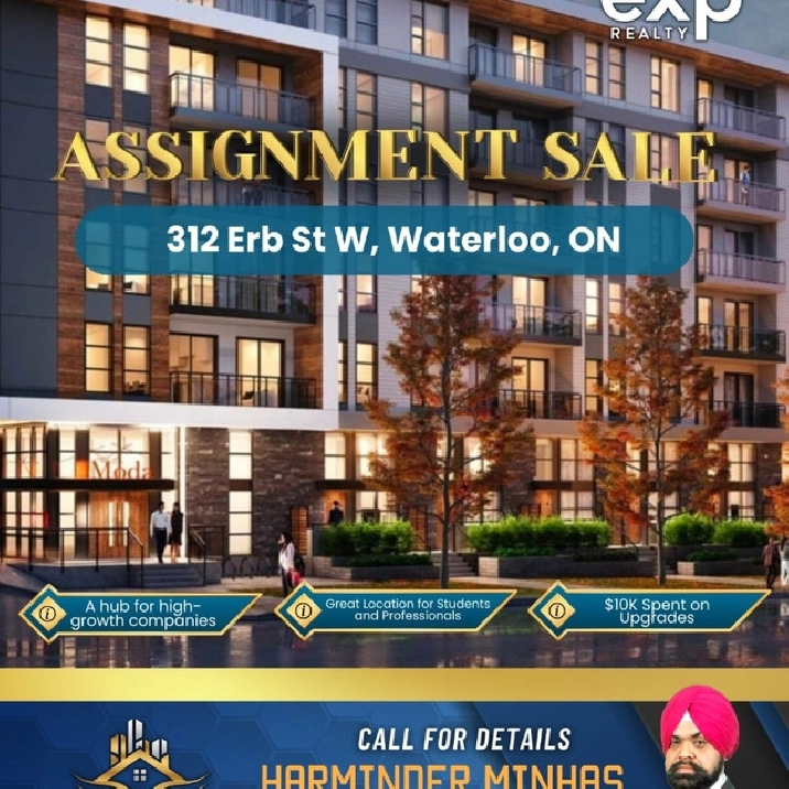 Assignment Sale in Waterloo in City of Toronto,ON - Condos for Sale