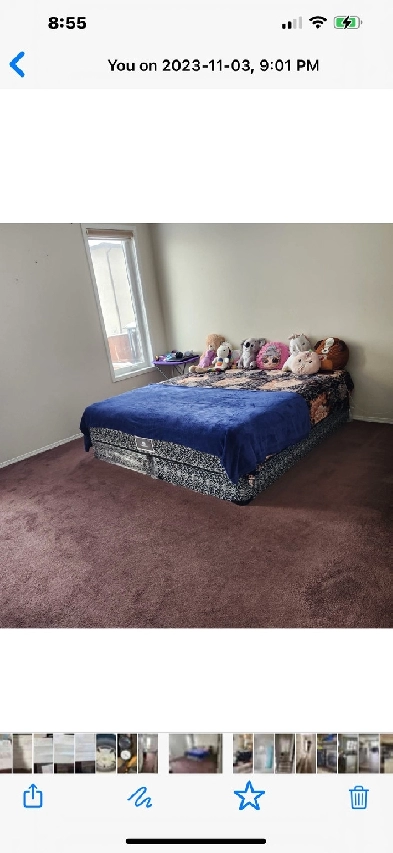 Master bedroom with bathroom