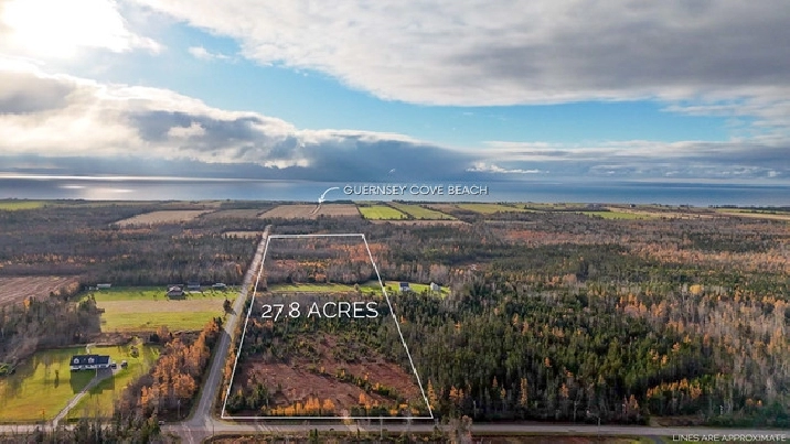 ACREAGE FOR SALE - 27 Acres! Murray Harbour in Charlottetown,PE - Land for Sale