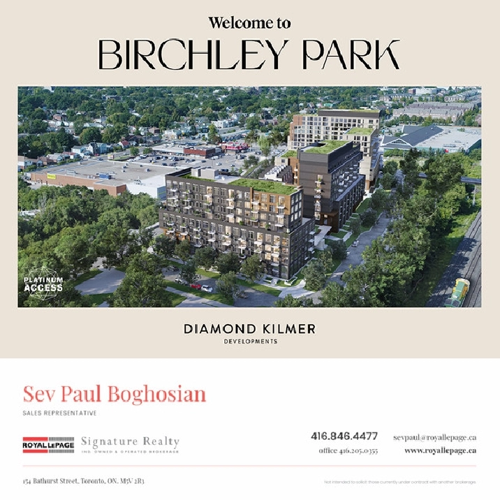 Birchley Park by Diamond Kilmer Developments in City of Toronto,ON - Condos for Sale