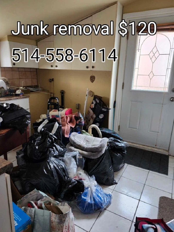 Professional Junk Removal NO HIDDEN FEES in City of Montréal,QC - Houses for Sale