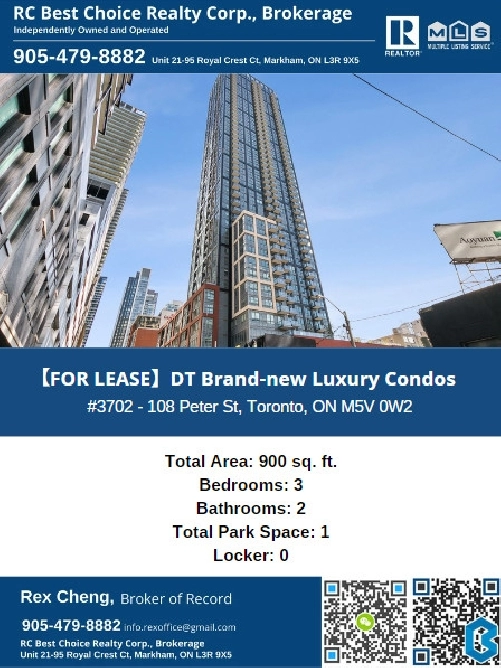 【FOR LEASE】DT Brand-new Luxury Condos in City of Toronto,ON - Condos for Sale