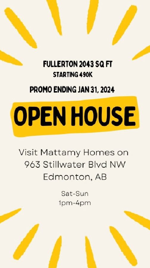 Brand-New Single-Family Home 2043 Sq ft in Edmonton,AB - Houses for Sale