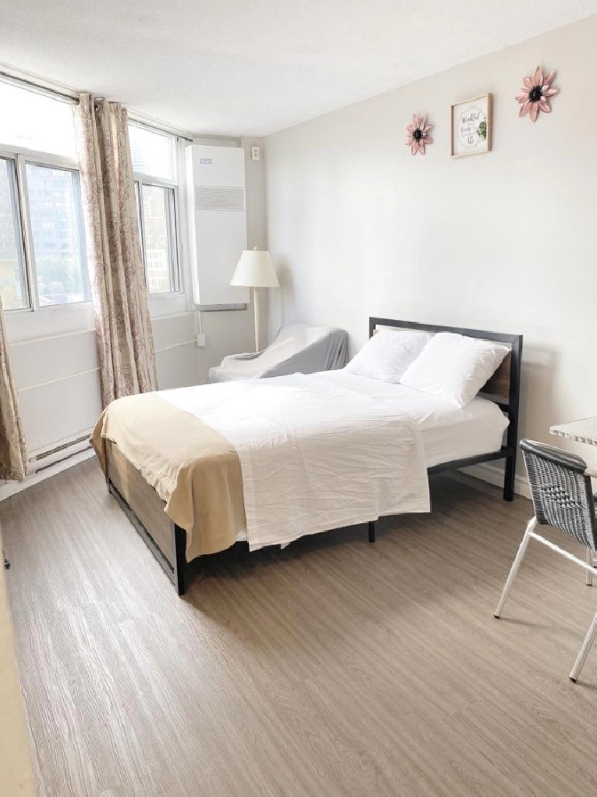 Furnished bachelor studio, Dundas/College Station,TMU,Move Asap in City of Toronto,ON - Short Term Rentals
