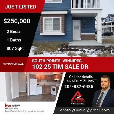 Condo For Sale in South Pointe, Winnipeg (202402052) Image# 1