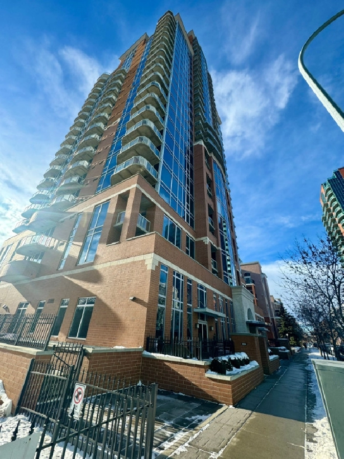 Well maintained 1 bedroom highrise condo in Beltline Downtown! in Calgary,AB - Apartments & Condos for Rent