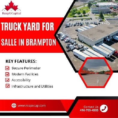 Truck Yard for Sale in Brampton, (GTA) Best  Deals for You✨ Image# 1