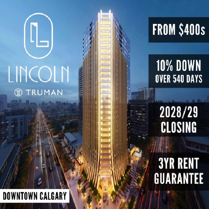 LINCOLN CONDOS •Exclusive VIP Preview | From $400s | 10% Deposit in Calgary,AB - Condos for Sale