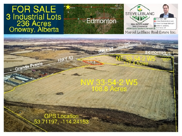 236 Acres of Industrial Land for sale in Edmonton,AB - Land for Sale
