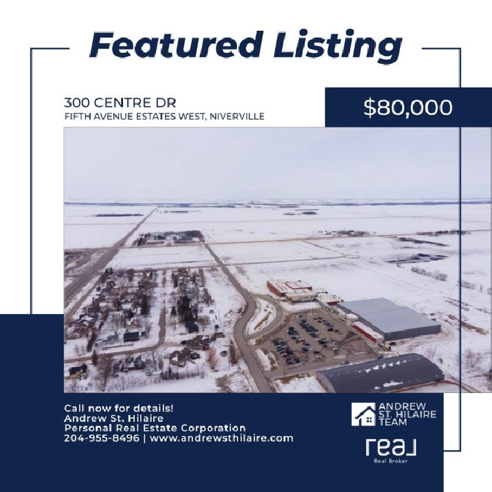 Land For Sale in Fifth Avenue Estates West, Niverville (20240326 in Winnipeg,MB - Land for Sale
