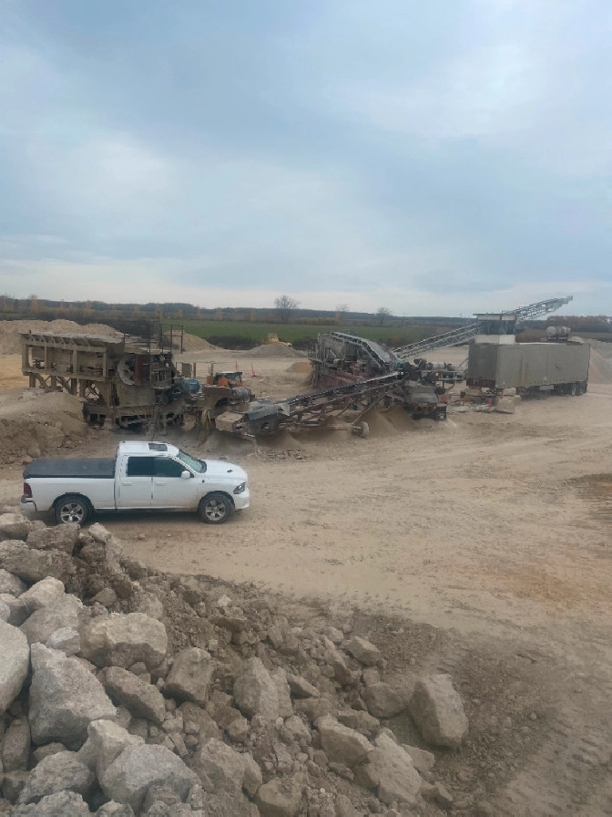 Limestone Gravel Quarry with Farmland for sale in Winnipeg,MB - Land for Sale